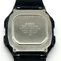 CASIO F-201WA Mens Digital Watch 5 Alarms 10 Year Battery Black Resin