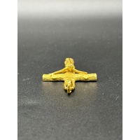 Unisex 21ct Yellow Gold Religious Crucifix Pendant 14.5g