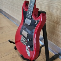 Hagstrom F20T 6-String Red Electric Guitar Tremolo with Hard Case