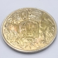 1966 Australian Round 50 Cent Coin 80% Silver Royal Australian Mint Elizabeth II