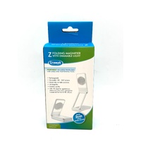 Triumph LED Z-Folding Magnifier White 3X Dimmable Portable Craft Lamp