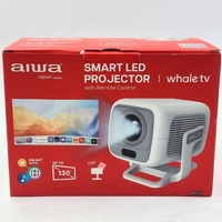 AIWA AWPJ0F1W Smart LED Projector 1080p WiFi Bluetooth Remote