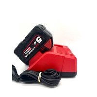 Milwaukee M12-18C Battery Charger and M18 18V 5.0Ah RedLithium Battery Kit