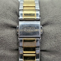Guess Charlotte Women's Two Tone Watch GW0767L4 Green Dial Crystal Bezel 30mm
