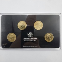 2024 Royal Australian Mint Moon to Mars $1 4-Coin Set Mintmark & Privy Mark