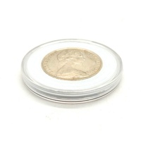 1966 Australian 50 Cent Round Silver Coin 80% Silver in Clear Protective Capsule
