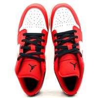 Nike Air Jordan 1 Low GS Size 6Y Sneakers White Gym Red Black 553560-163