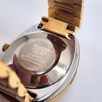 Vintage Rado DiaStar Automatic Mens Watch Gold Dial Day Date 648.0413.3 Swiss