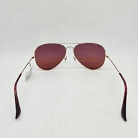 Ray-Ban RB3025 Aviator Large Metal Sunglasses Arista Gold Red Lens
