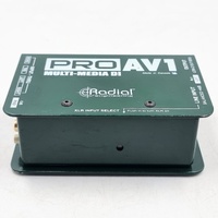 Radial Engineering ProAV1 Passive Multimedia DI Direct Box 1 Channel Mono XLR RCA