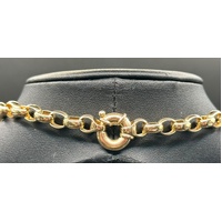 Ladies 9ct Yellow Gold Belcher Link Necklace