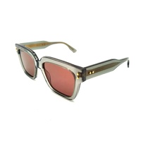 Gucci GG1084S 004 Sunglasses Grey Acetate Frame Square Rectangle Size L + COA