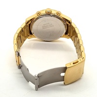 Guess W0668G8 Atlas Gold Stainless Steel Chronograph Black Dial Mens Watch