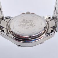 NRL West Tigers Stainless Steel Silver Analogue Display Men’s Watch 100m WR
