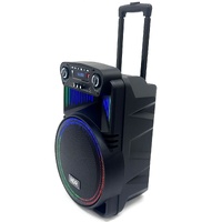 NDR NDR-1211 12 Inch 1200W LED RGB Portable Speaker with Mic and Remote