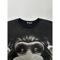 Vendetta Monkey T-Shirt Hip Hop New Wave Urban Fashion Street Wear Black Size: M/L/XL/2XL [Size: M - 40in/102cm Chest]