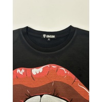 Bite the Bullet Hot Lips T-Shirt Black [Size: M - 40in/102cm Chest]