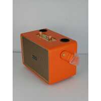 NEW Booms Bass M4202 Karaoke Portable Speaker Orange with Dual Microphones
