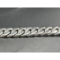 Mens 925 Sterling Silver Curb Link Bracelet (NEW)