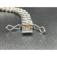 Mens 925 Sterling Silver Curb Link Bracelet (New)