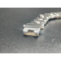 Mens 925 Sterling Silver Curb Link Bracelet (NEW)