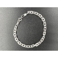 Ladies 925 Sterling Silver Fancy Link Bracelet NEW