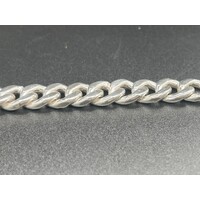 Mens 925 Sterling Silver Curb Link Necklace NEW