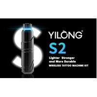YILONG S2 Wireless Rotary Tattoo Pen Kit Machine Set 20 Needles Ink Supply