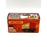 Matchbox 25 Flat Car/Container Collectible Diecast