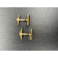 Unisex 9ct Yellow Gold Cufflinks (Pre-Owned)