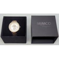 Mimco Remi Timepiece Silver and Rose Gold Toned Ladies 40mm Watch