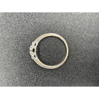 Ladies Solid 10ct White Gold Diamond Ring Fine Jewellery 2.9 Grams Size UK P