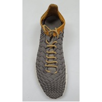Nike Free Inneva Woven Grey Laser Orange Mens Size 9 Sportswear Sneaker
