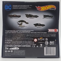 Hot Wheels DC Batman Batmobile Toy Car 5 Pack Premium Collector Set