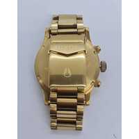 Nixon Sentry Chrono 42mm All Gold Black Stainless Steel Watch A386510