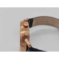 Nordgreen Copenhagen Pioneer 40mm Rose Gold Chronograph Watch with Leather Band