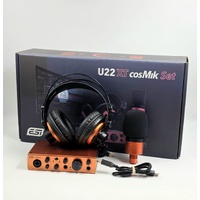 ESI U22 XT cosMik Studio Monitors USB Audio Interface Bundle
