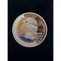 Perth Mint Mayflower QE II 1oz Silver Proof Coin 2012 (Pre-Owned)