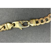 Men's 9ct Yellow Gold Curb Link Bracelet (Pre-Owned)
