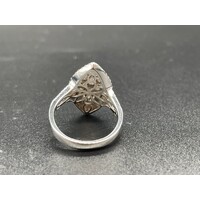 Ladies 18ct White Gold Diamond Cluster Ring Fine Jewellery 9.2 Grams Size UK R