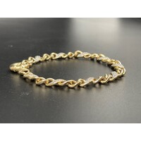 Shop 9ct Yellow Gold Fancy Curb Link Bracelet for Women Luxury Fine Jewellery