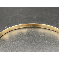 Ladies Solid 15 grams 9ct Yellow Gold Round Bangle Fine Jewellery