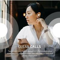 Belkin SoundForm Play True Wireless In Ear Headphones White IPX5 Rated