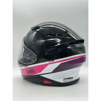 Shoei NXR2 Nocturne TC-7 Full Face Motorcycle Helmet Black/Pink Protective Gear