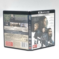 The Last Duel 4K Ultra HD + Blu-ray 2021 Matt Damon Historical Drama