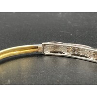 Ladies Solid 18ct Yellow Gold Oval Bangle Box Clasp Fine Jewellery 10.2 Grams 