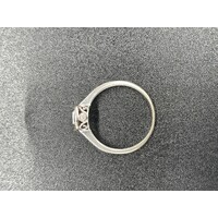 Ladies 10ct Solid White Gold Diamond Ring Fine Jewellery Sparkling Diamonds
