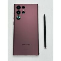 Samsung Galaxy S22 Ultra 5G Android Smartphone 128GB SM-S908E Burgundy 