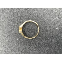 Ladies Solid 9ct Yellow Gold Letter U Ring Fine Jewellery 2.9 Grams Size UK O