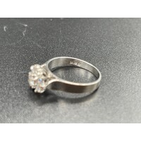 Ladies 18ct White Gold Diamond Ring (Pre-Owned)